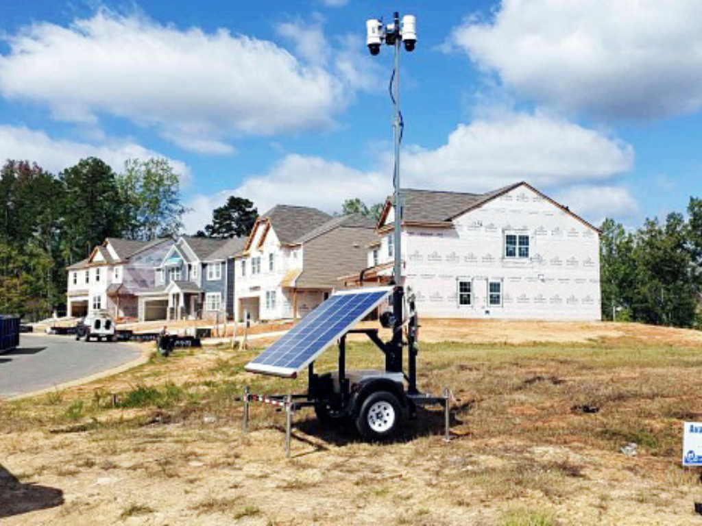 WCCTV Pole Cameras Construction Site